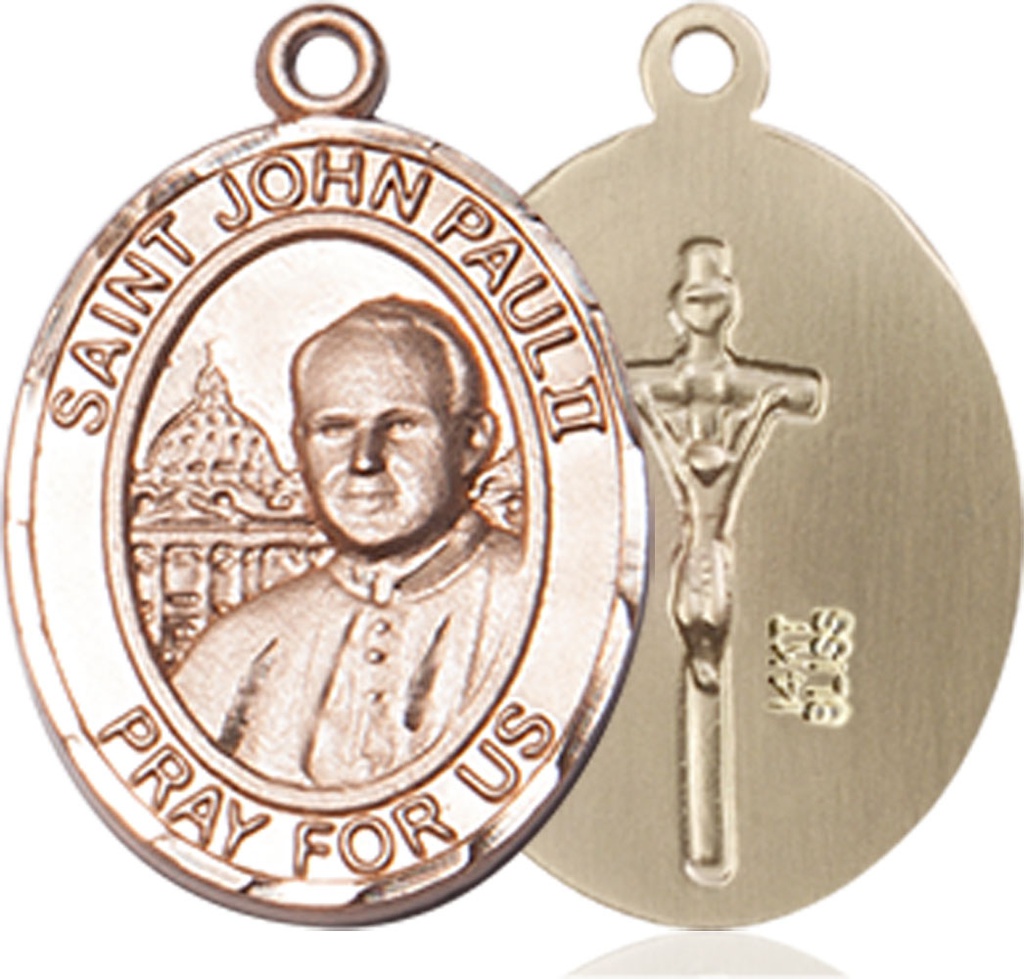 14kt Gold Saint John Paul II Medal