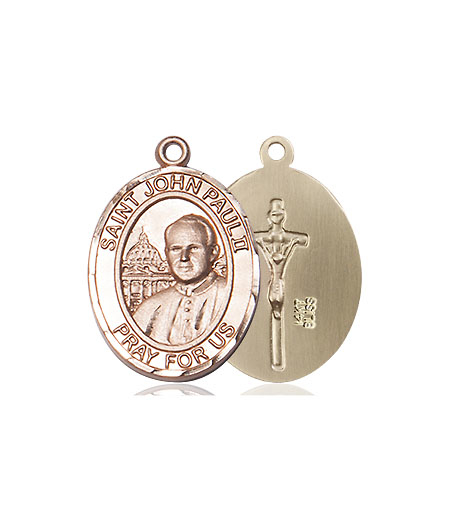 14kt Gold Saint John Paul II Medal