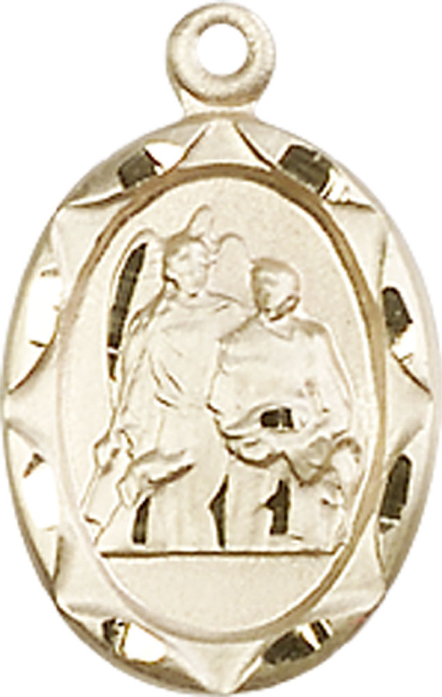 14kt Gold Saint Raphael Medal