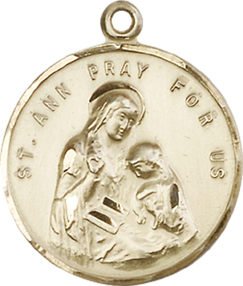 14kt Gold Saint Ann Medal