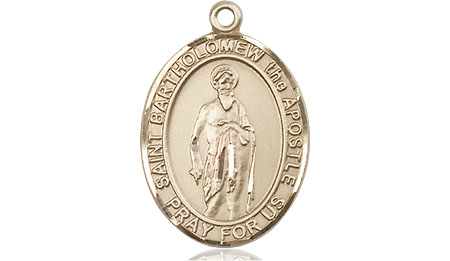 14kt Gold Saint Bartholomew the Apostle Medal