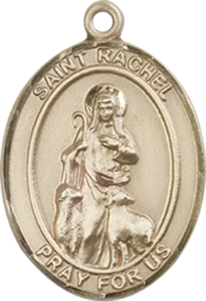 14kt Gold Saint Rachel Medal