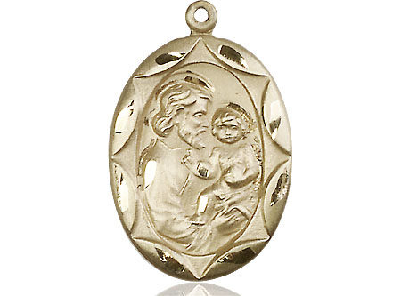 14kt Gold Saint Joseph Medal