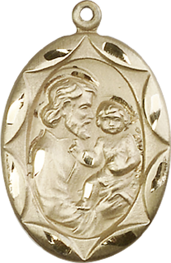 14kt Gold Saint Joseph Medal