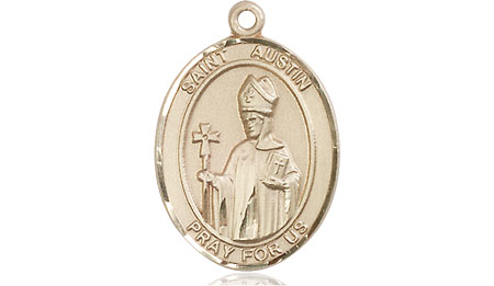 14kt Gold Saint Austin Medal