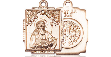 14kt Gold Saint Benedict Medal