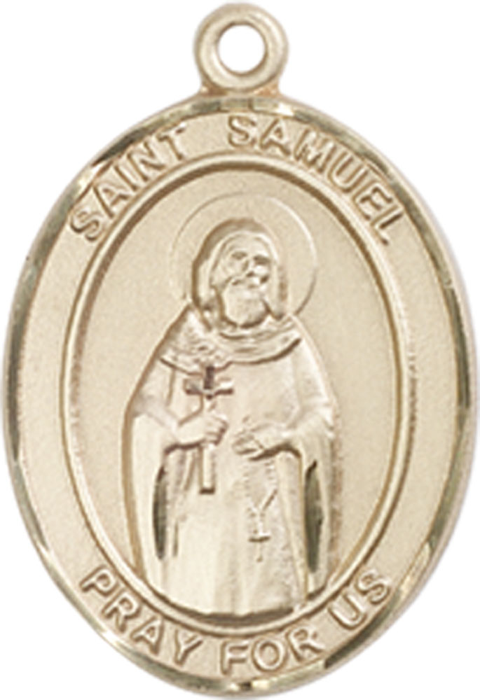 14kt Gold Saint Samuel Medal