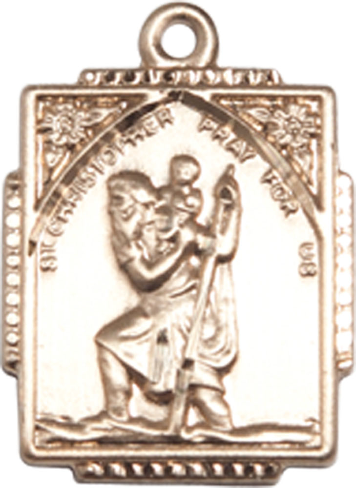 14kt Gold Saint Christopher Medal