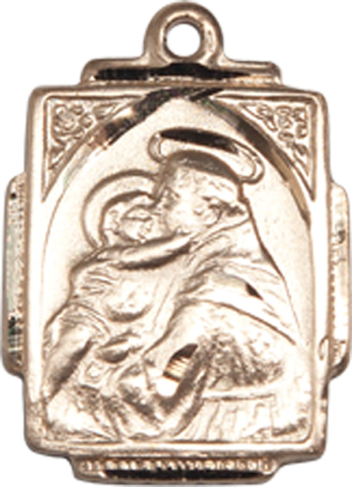 14kt Gold Saint Anthony Medal