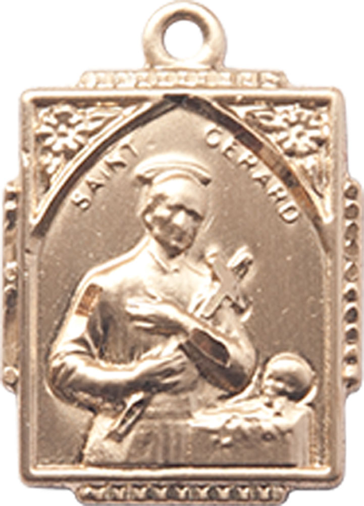 14kt Gold Saint Gerard Medal