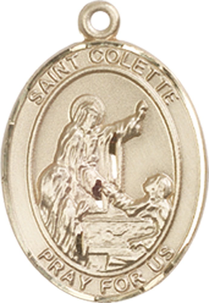 14kt Gold Saint Colette Medal