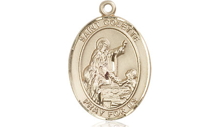 14kt Gold Saint Colette Medal