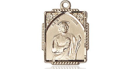 14kt Gold Saint Jude Medal