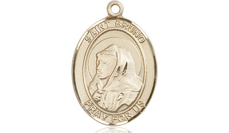 14kt Gold Saint Bruno Medal