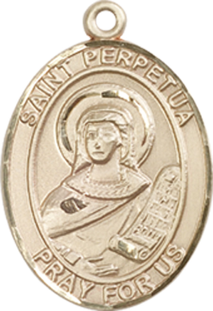 14kt Gold Saint Perpetua Medal
