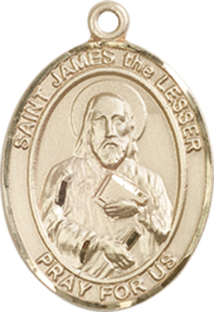 14kt Gold Saint James the Lesser Medal