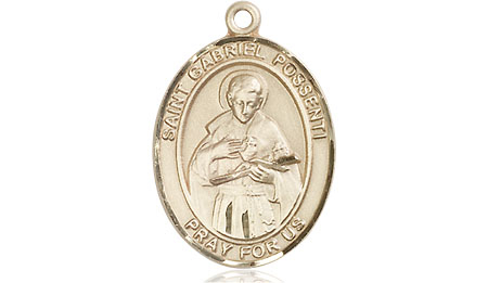 14kt Gold Saint Gabriel Possenti Medal