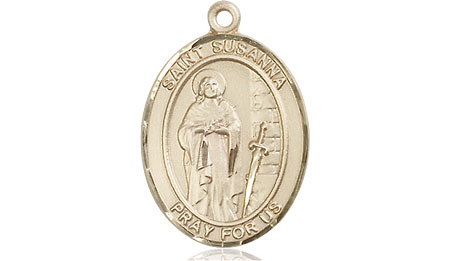 14kt Gold Saint Susanna Medal