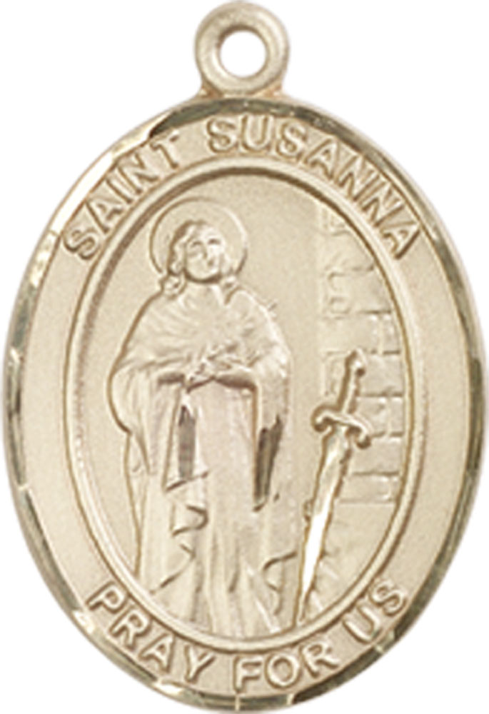 14kt Gold Saint Susanna Medal