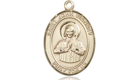 14kt Gold Saint John Vianney Medal