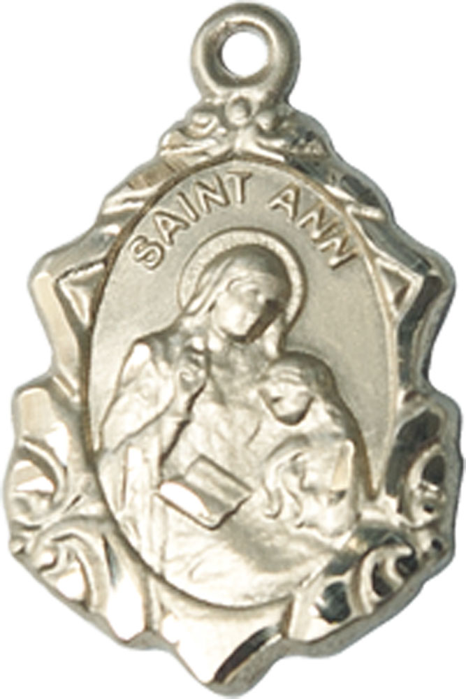 14kt Gold Saint Ann Medal