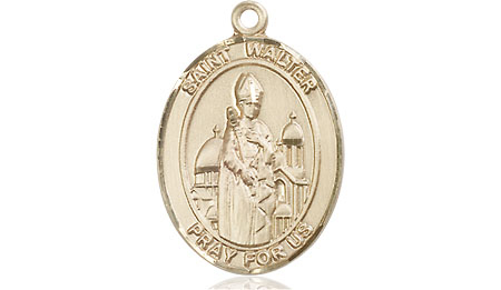 14kt Gold Saint Walter of Pontnoise Medal