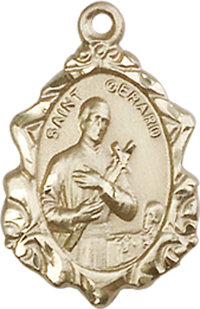 14kt Gold Saint Gerard Medal