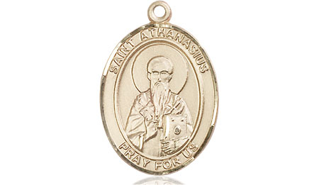 14kt Gold Saint Athanasius Medal
