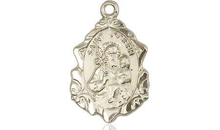 14kt Gold Saint Joseph Medal