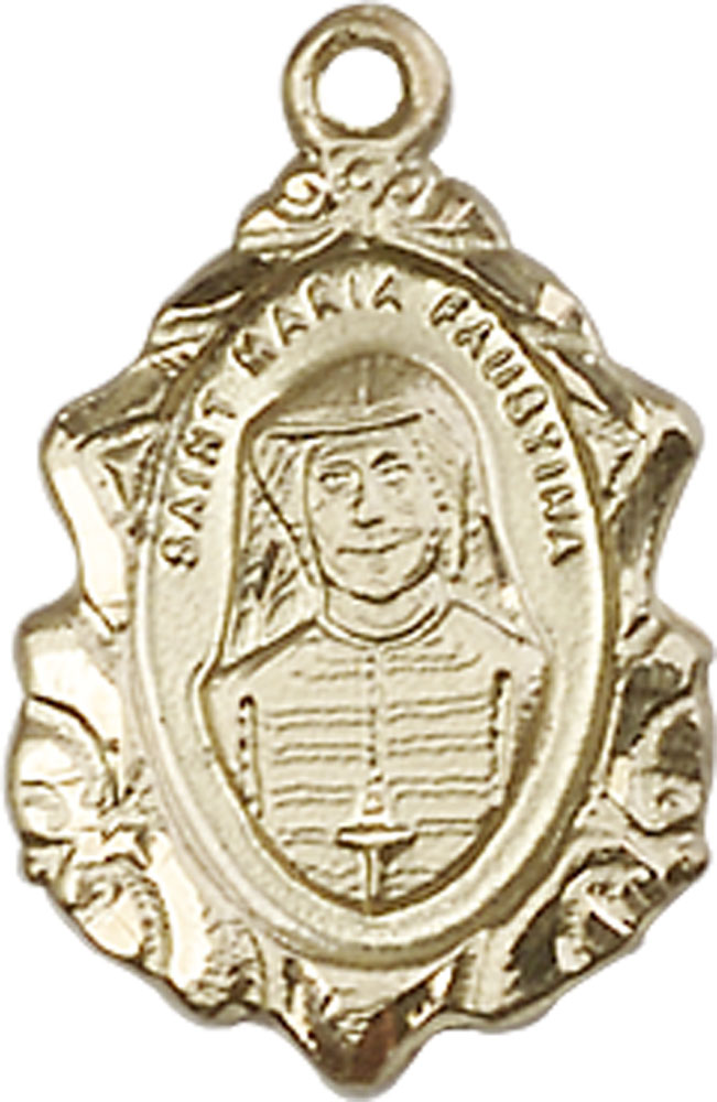 14kt Gold Maria Faustina Medal