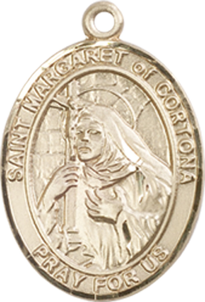 14kt Gold Saint Margaret of Cortona Medal