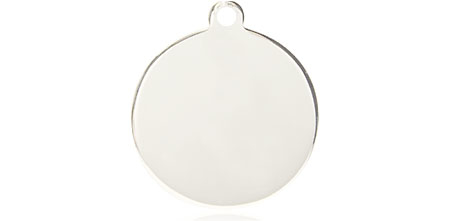 Sterling Silver Plain Disc Medal