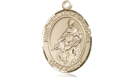 14kt Gold Saint Thomas of Villanova Medal