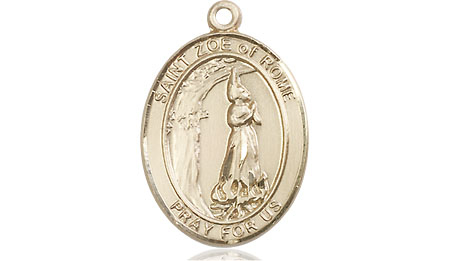 14kt Gold Saint Zoe of Rome Medal