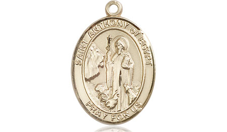 14kt Gold Saint Anthony of Egypt Medal