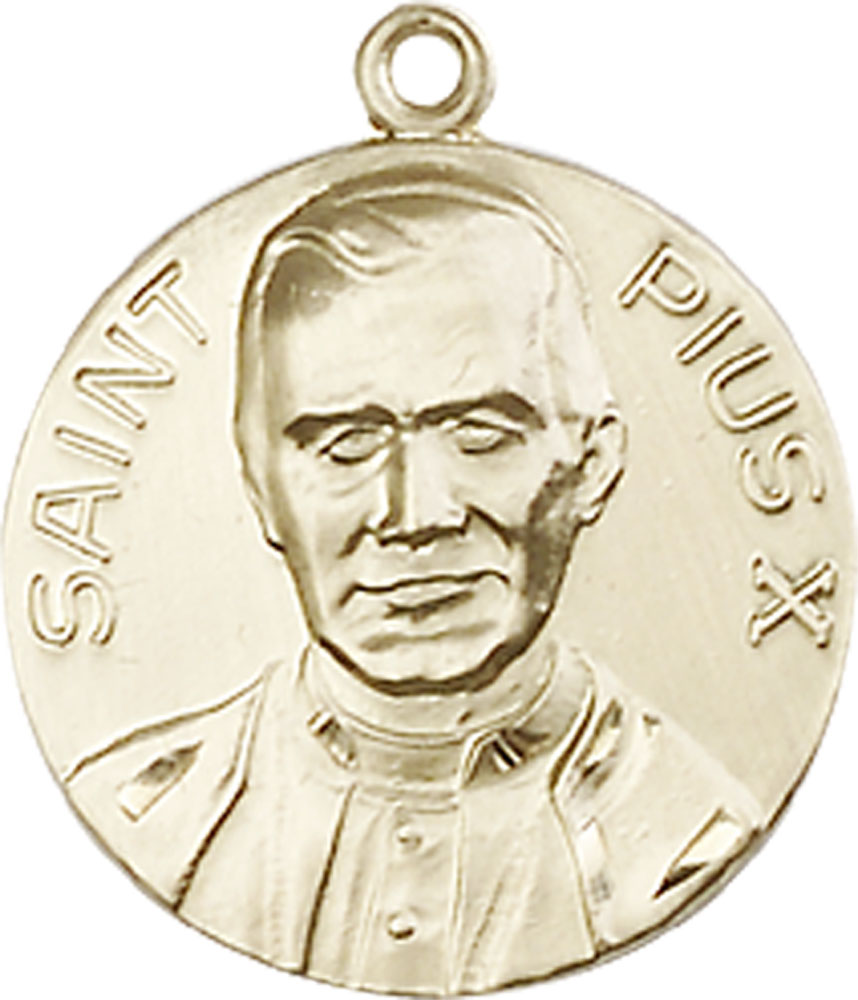 14kt Gold Pope Pius X Medal