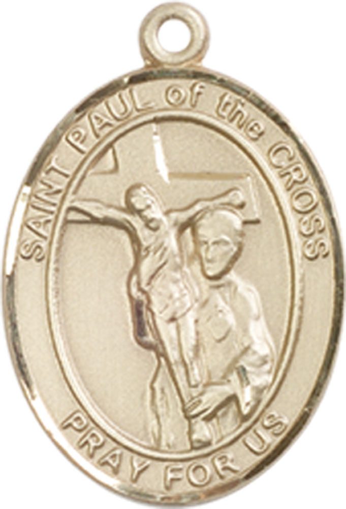 14kt Gold Saint Paul of the Cross Medal