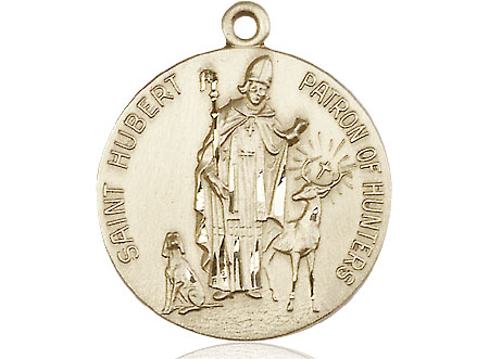 14kt Gold Saint Hubert of Liege Medal
