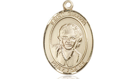 14kt Gold Saint Gianna Medal