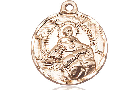 14kt Gold Saint Thomas Aquinas Medal