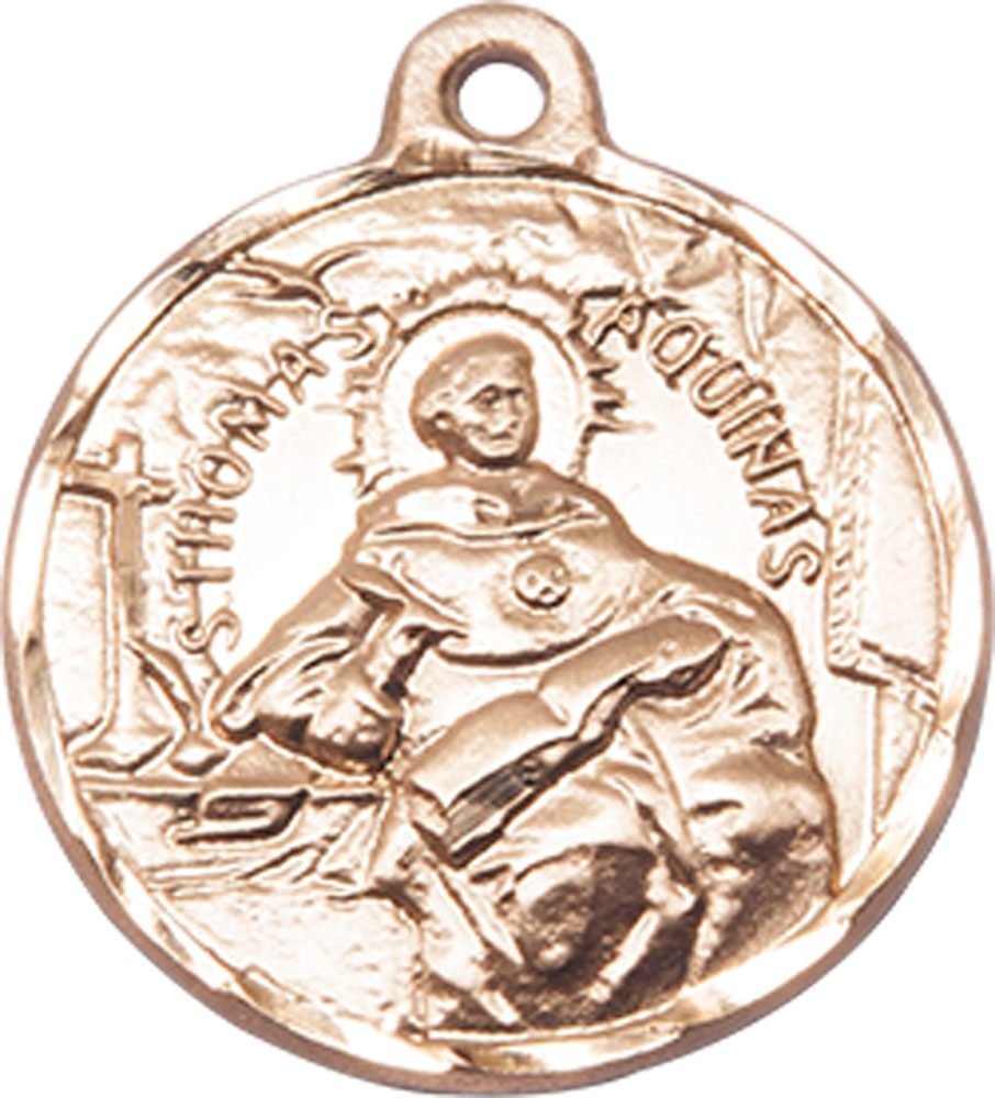 14kt Gold Saint Thomas Aquinas Medal