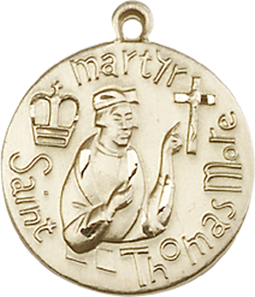 14kt Gold Saint Thomas More Medal