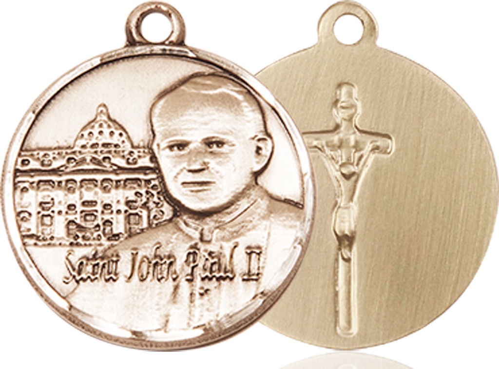 14kt Gold Saint John Paul II Vatican Medal