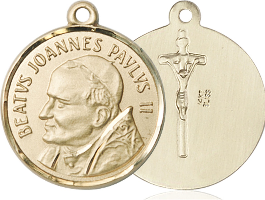 14kt Gold Saint John Paul II Medal