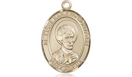 14kt Gold Saint Louis Marie de Montfort Medal