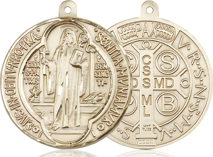 14kt Gold Saint Benedict Medal