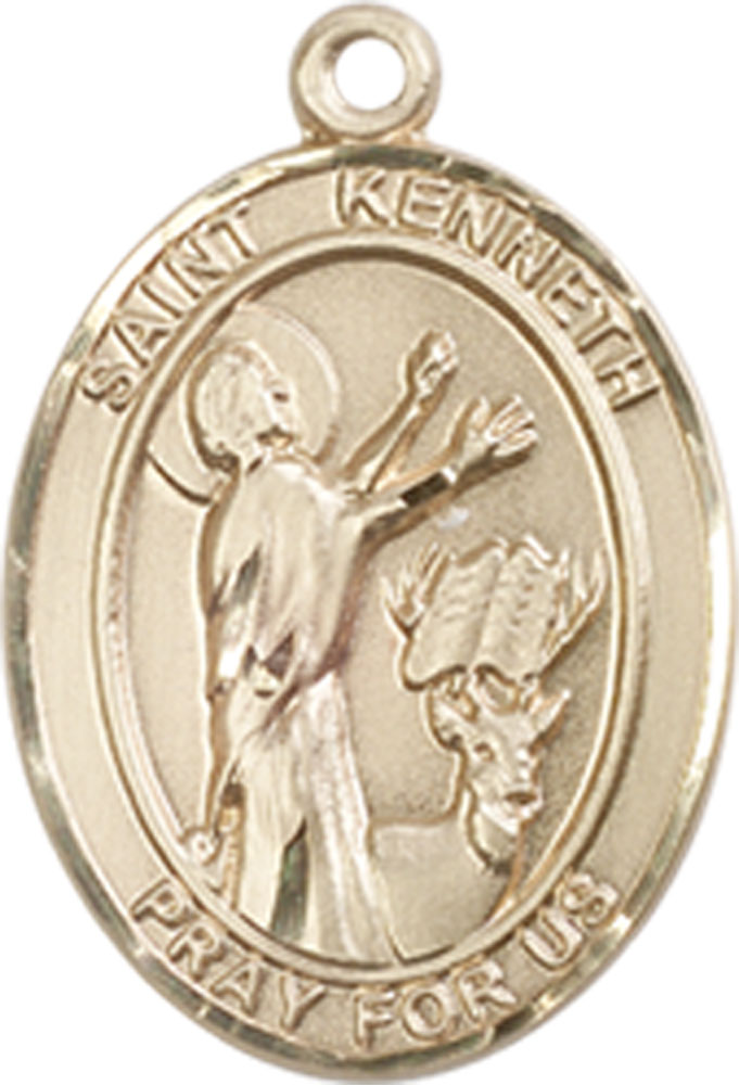 14kt Gold Saint Kenneth Medal