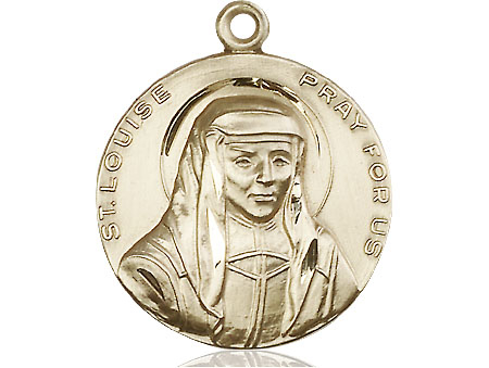14kt Gold Saint Louise Medal