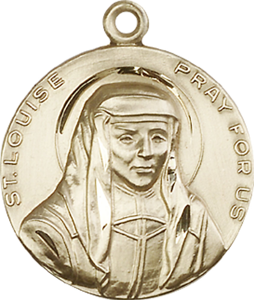 14kt Gold Saint Louise Medal