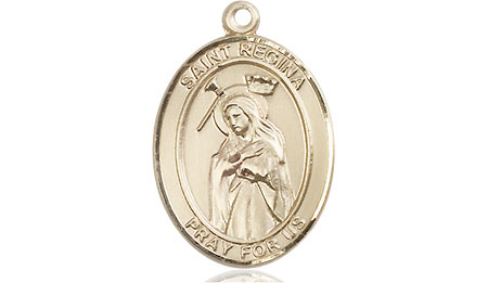 14kt Gold Saint Regina Medal